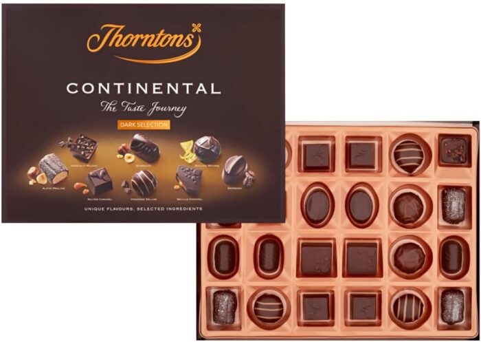 Thorntons Continental Dark Selection, Chocolate Hamper, Dark Chocolate Gift Box, Inspired by European Flavours, Assorted Dark Chocolates - Image 2