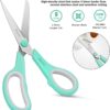 8" Multipurpose Scissors 3 Pack with Ultra Sharp Blades, Comfort-Grip Handles, Sturdy for School Home Office Art Craft Sewing Tailor Heavy Duty - Image 5
