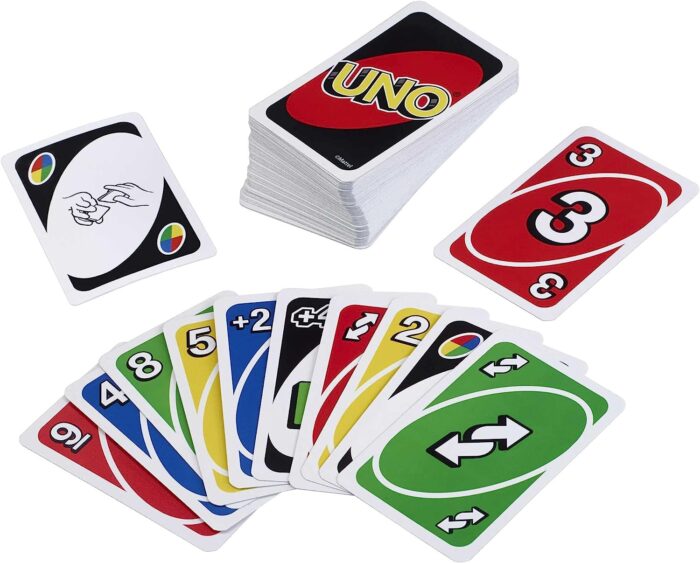 Mattel Games UNO, Classic Card Game for Kids and Adults for Family Game Night, Use as a Travel Game or Engaging Gift for Kids, 2 to 10 Players, Ages 7 and Up - Image 3