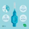 TePe Interdental Brush, Original, Yellow, 0.7 mm/ISO 4, 8pcs, plaque removal, efficient clean between the teeth, tooth floss, for narrow gaps - Image 2