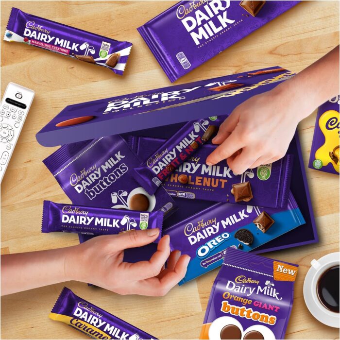 Cadbury Dairy Milk Deluxe Chocolate Hamper, Gift Box of 10 Assorted Chocolate Bars and Bags - Image 3